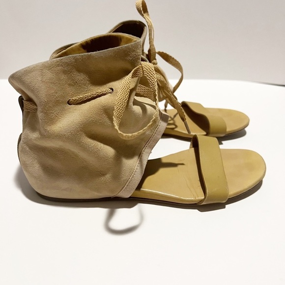 See by Chloe Nude Suede Ankle Cuff Sandal - Picture 8 of 11